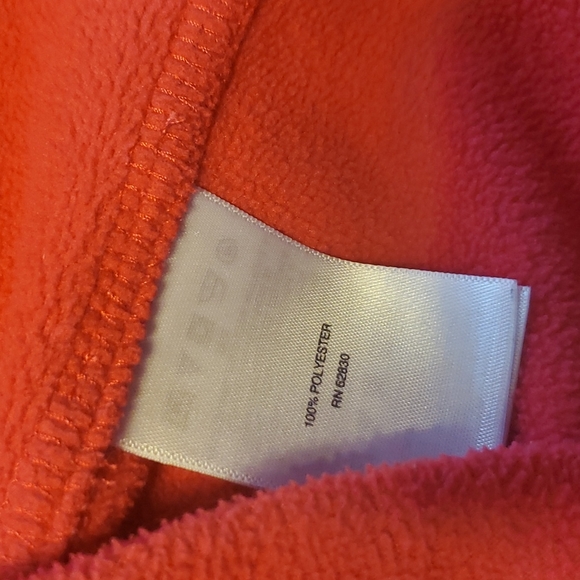 Lands' End half zip fleese pullover.  Like new.  Size large.  Rose. - Picture 6 of 6
